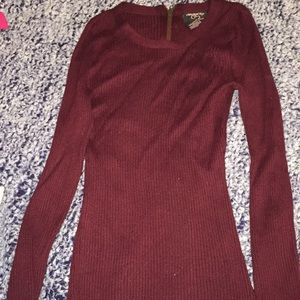 Dark burgundy sweater